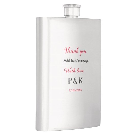 愛でカップル名感謝してい字を追加する フラスク (右)