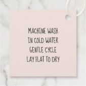 愛でクロッチド赤面ピンクのスクリプト名 フェイバータグ (裏面)