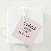 愛でクロッチド赤面ピンクのスクリプト名 フェイバータグ (インサイチュ)