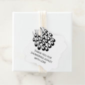 愛でシャワーを浴びてくれてありがとうブライダルシャワー フェイバータグ (インサイチュ)