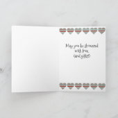 愛でシャワー – 誕生日カード カード (内部)