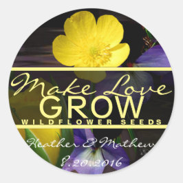 愛でシールを作る ラウンドシール