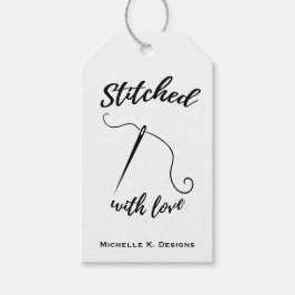 愛でステッチ/手作り工気に芸品 ギフトタグ