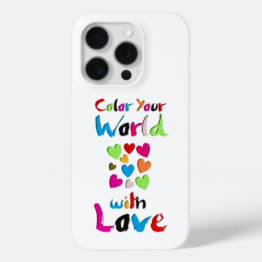 愛で世界を彩る – 鮮やかハートデザイン Case-Mate iPhoneケース (裏面)