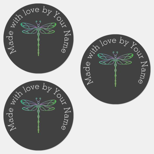愛で作ったトンボの防水 ラベル (グループ)