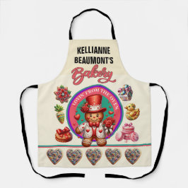 愛で作った甘いクッキー エプロン