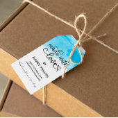 愛で作られたかわいいスカイブルーの水色|過去記事 ギフトタグ