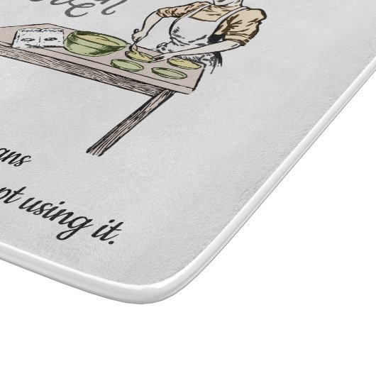 愛で作られたのでスプーンをなめた |おもしろい | カッティングボード (角)