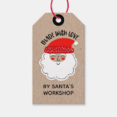 愛で作られたクリスマスプレゼントラベル ギフトタグ (正面)