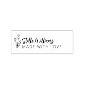 愛で作られたグラフィックチューリップ ラバースタンプ (インプリント)