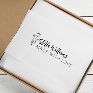 愛で作られたグラフィックチューリップ ラバースタンプ