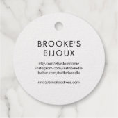 愛で作られたゴールデンハート フェイバータグ (裏面)