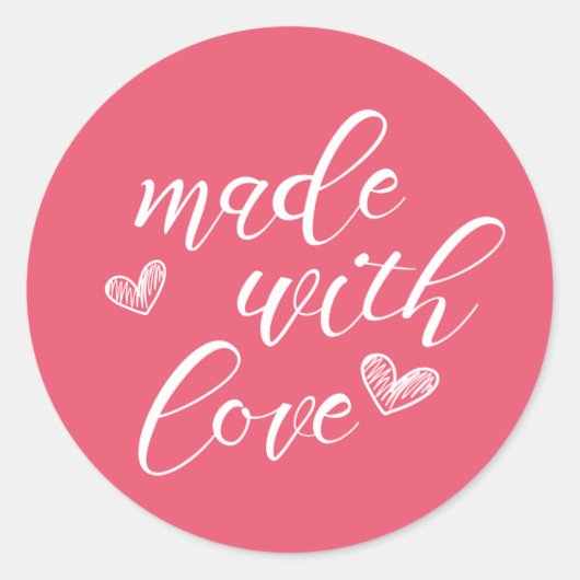 愛で作られたサンゴのシール ラウンドシール (正面)