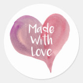 愛で作られたハートシール ラウンドシール (正面)