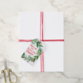 愛で作られたパインベリークリスマスホリデーグリーン ギフトタグ (より糸付き)