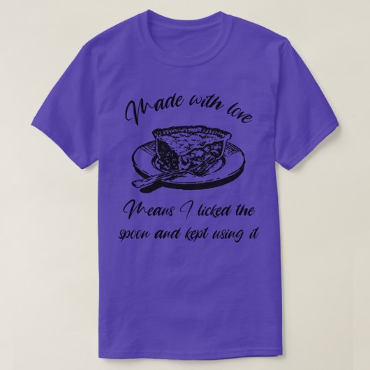 愛で作られたパイ Tシャツ (デザイン正面)