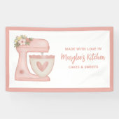 愛で作られたベーカリーパティシシェフバナー 横断幕 (横)