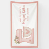 愛で作られたベーカリーパティシシェフバナー 横断幕 (縦)