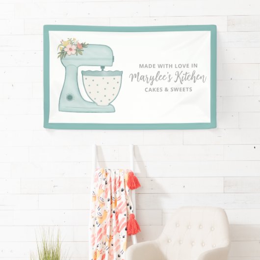 愛で作られたベーカリーパティシシェフバナー 横断幕 (インサイチュ)