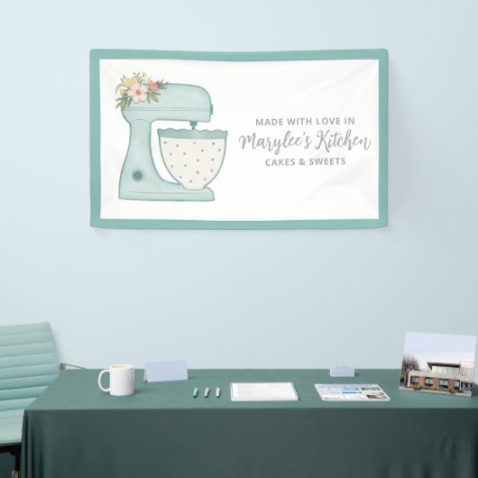 愛で作られたベーカリーパティシシェフバナー 横断幕 (トレードショー)