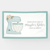 愛で作られたベーカリーパティシシェフバナー 横断幕 (横)