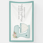 愛で作られたベーカリーパティシシェフバナー 横断幕 (縦)