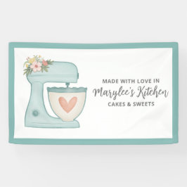 愛で作られたベーカリーパティシシェフバナー 横断幕