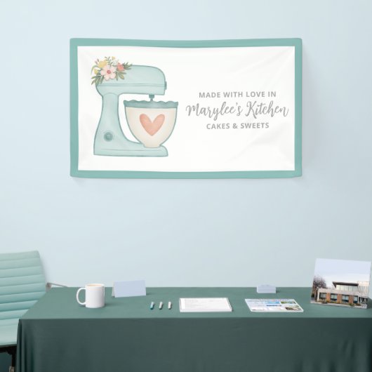 愛で作られたベーカリーパティシシェフバナー 横断幕 (トレードショー)