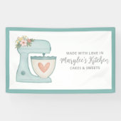 愛で作られたベーカリーパティシシェフバナー 横断幕 (横)