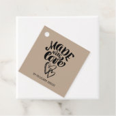 愛で作られたミニマルでカスタマイズ可能な書道 フェイバータグ (インサイチュ)