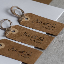 愛で作られたミニマルカスタム主義の署名 ラバースタンプ