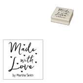 愛で作られたミニマルカスタム主義の署名 ラバースタンプ (押印)