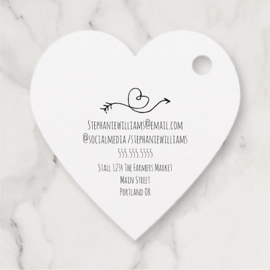 愛で作られたロゴを追加 |ご注文ありがとうございます フェイバータグ (裏面)