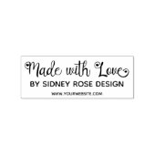 愛で作られた可愛いハートスクリプト追加の名前 ラバースタンプ (押印)