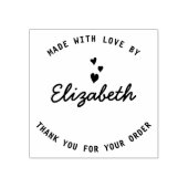 愛で作られた小さなビジネスカスタムパン ラバースタンプ (インプリント)