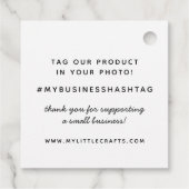 愛で作られた工芸品 フェイバータグ (裏面)