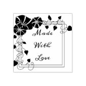 愛で作られた朝顔 ラバースタンプ (インプリント)