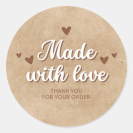 愛で作られた注文に感謝 ラウンドシール