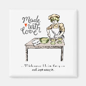 愛で作られた私はスプーンを舐めたおもしろい- マグネット (正面)