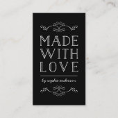 愛で作られた編集可能なカラー 名刺 (正面)