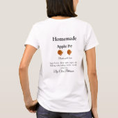 愛で作られた自家製アップルパイの具材を追加 Tシャツ (裏面)