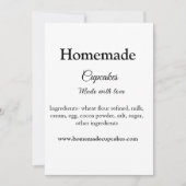 愛で作られた自家製カップケーキ追加文字サイト シーズンカード (正面)