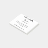 愛で作られた自家製カップケーキ追加文字サイト ポストイット (アングル)