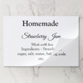 愛で作られた自家製ストロベリージャム文字 ペーパーパッド (折り畳み)