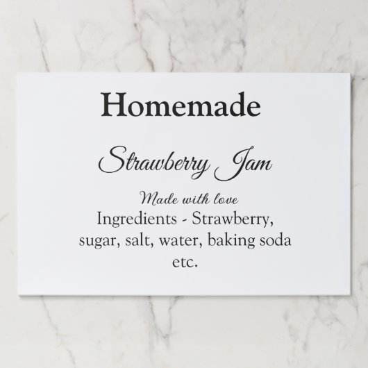 愛で作られた自家製ストロベリージャム文字 ペーパーパッド (正面)