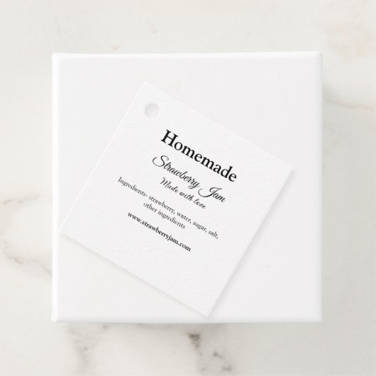 愛で作られた自家製ストロベリージャム追加文字我々 フェイバータグ (インサイチュ)