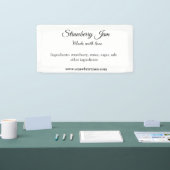 愛で作られた自家製ストロベリージャム追加文字我々 横断幕 (トレードショー)