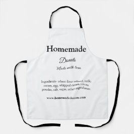 愛で作られた自家製ドーナツ追加文字サイト エプロン