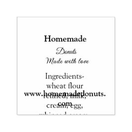 愛で作られた自家製ドーナツ追加文字サイト セルフインキングスタンプ