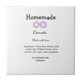 愛で作られた自家製ドーナツ追加文字サイト タイル